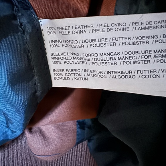 Mango Leather Bomber Jacket - Picture 6 of 8